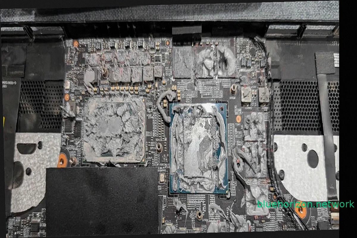 Overloaded with Thermal Paste: Second-Hand Laptop's Extreme Case Revealed