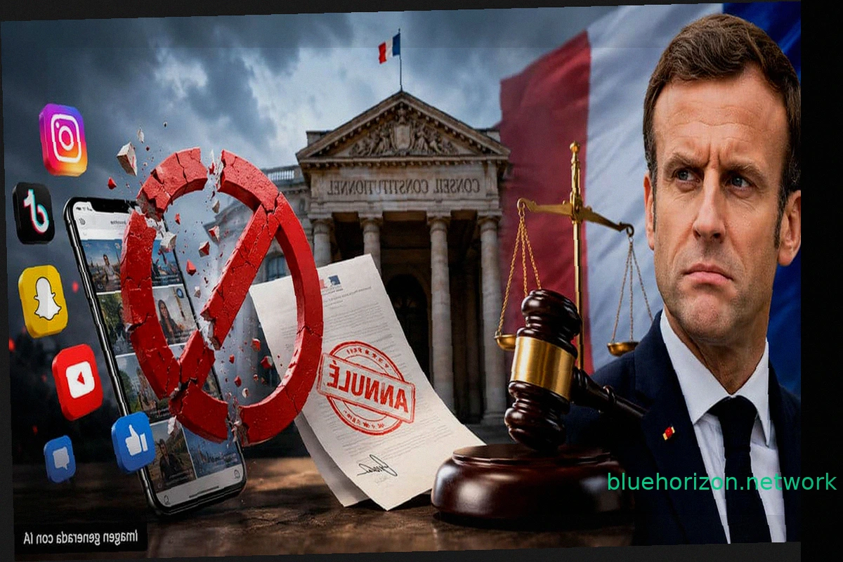 Francia frena a Macron: prohibición de redes sociales a menores de 15 años vulnera libertades