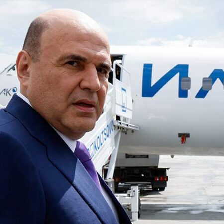 Russian Prime Minister Mishustin Inspects Il-114-300 Aircraft