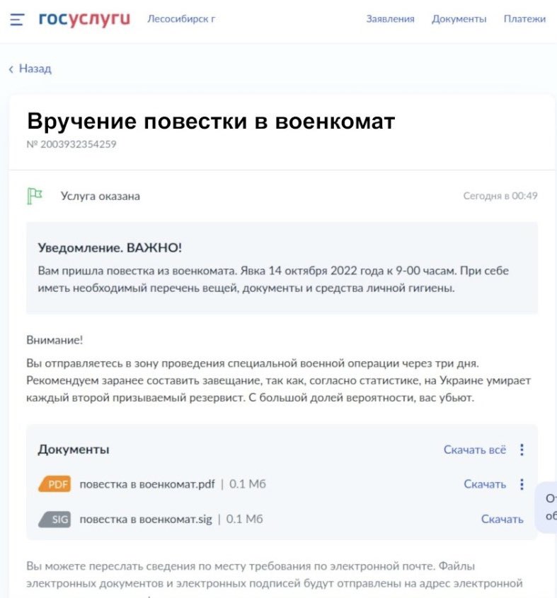 Preview Russians Alerted to Scammers Posing as Military Officers Stealing Gosuslugi Portal Codes