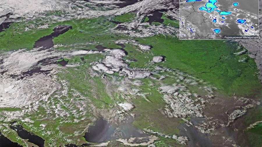 Preview Roscosmos Shares Satellite Views of Cyclone Impacting Moscow