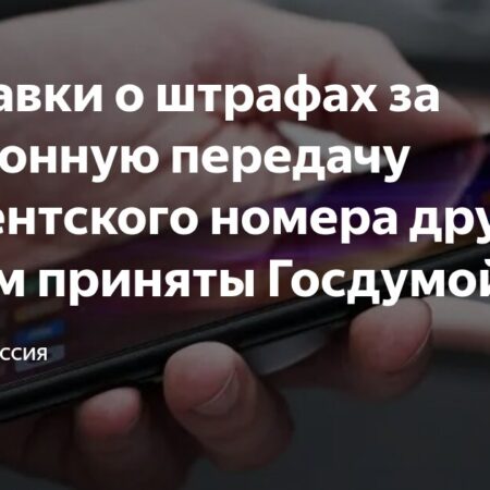 Госдума одобрила поправки об ответственности за передачу данных для онлайн-преступлений