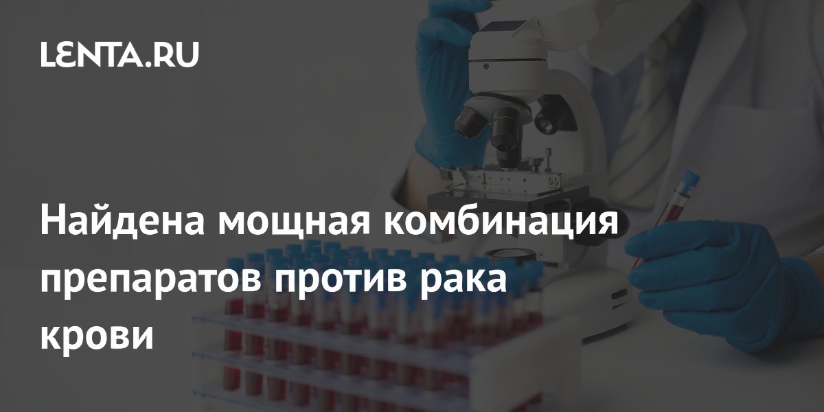 Preview Найдена Мощная Комбинация Препаратов для Борьбы с Раком Крови