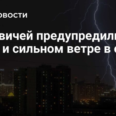 Москвичей предупредили о грозе и сильном ветре в среду