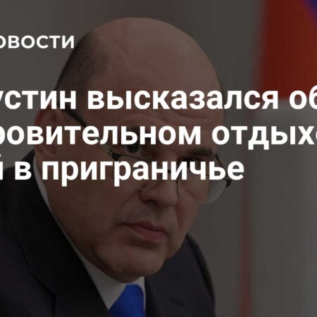 Мишустин призвал контролировать оздоровительный отдых детей в приграничье