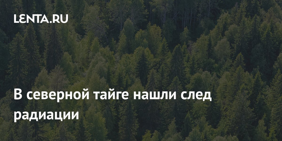 Preview Радиационный след в северной тайге Кольского полуострова: Новые данные о цезии-137
