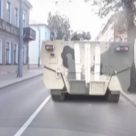 Российский БТР-22 замечен в Гродно