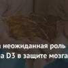 Открыта Неожиданная Роль Витамина D3 в Защите Мозга