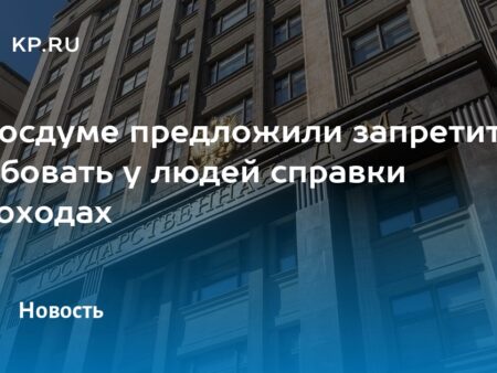 В Госдуме предложили запретить требовать у людей справки о доходах