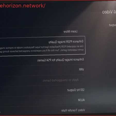 Sony Confirms “Enhance PSSR Image Quality” Only Works on Compatible Games