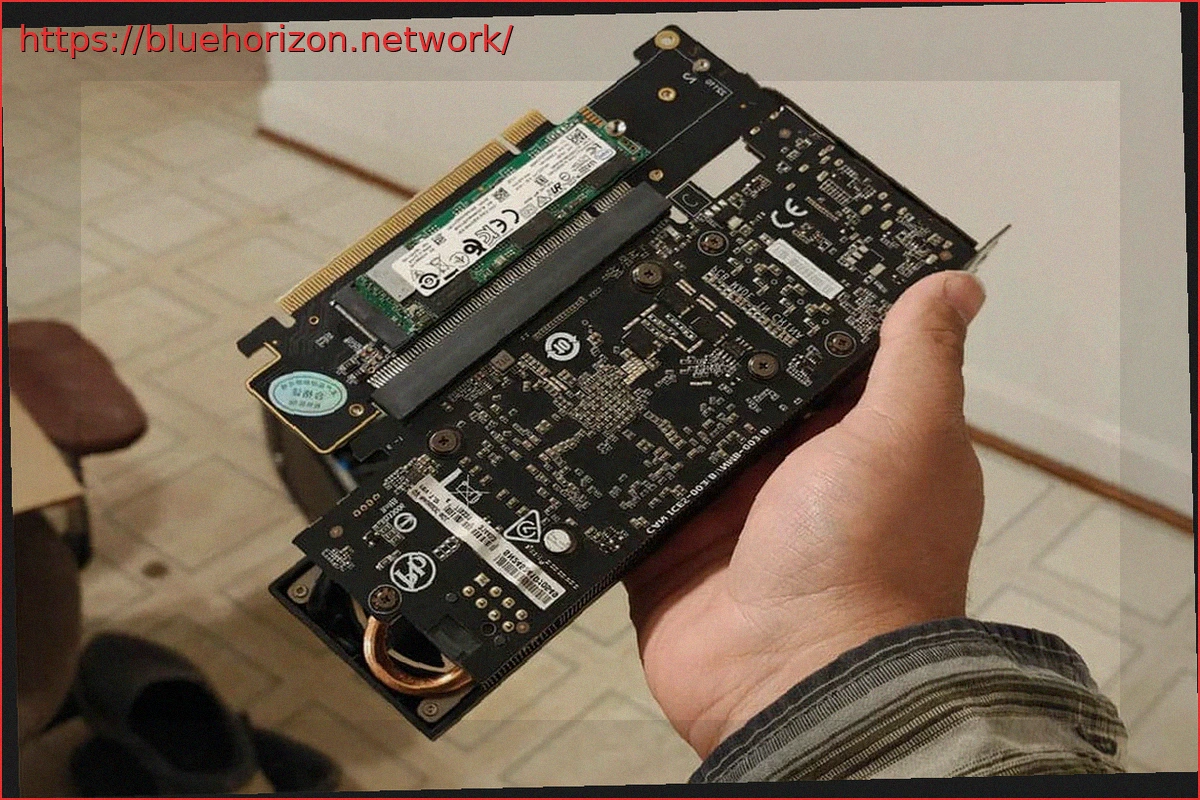 Preview RIITOP Dual PCIe Adapter: Low Profile to Full-Size GPUs and 2x M.2 Slots