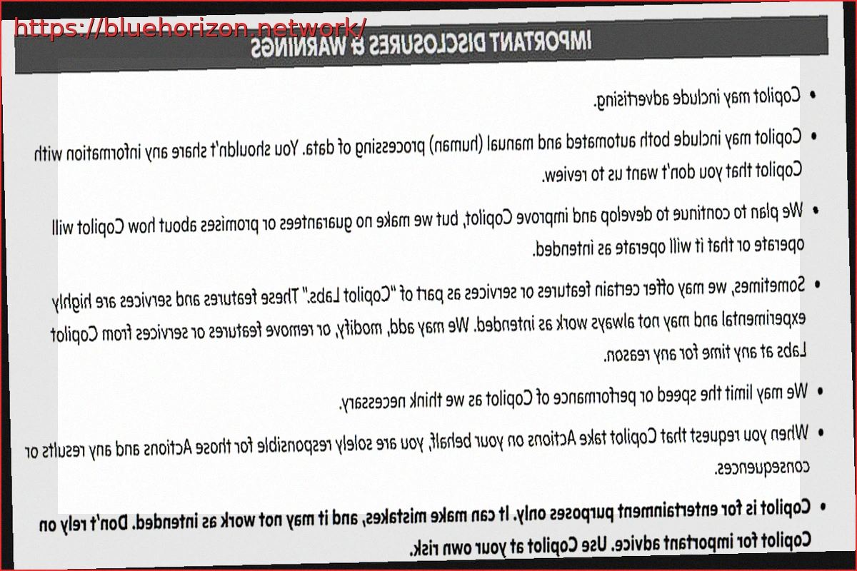 Preview Microsoft States Its Copilot AI Is For Entertainment Only, Not Serious Tasks: “Copilot Can Make Mistakes, Don’t Trust It”