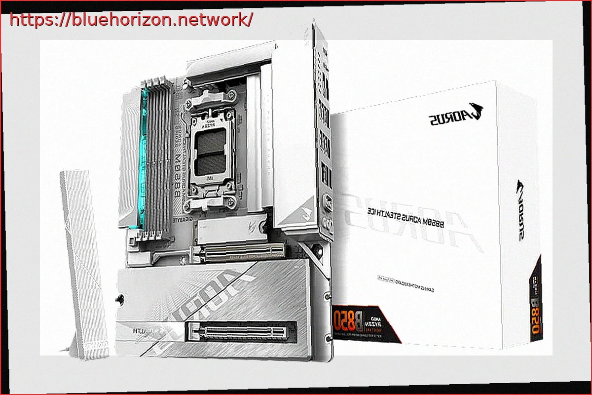 Preview GIGABYTE B850M AORUS STEALTH ICE: Micro ATX Motherboard with Back-Connect Design