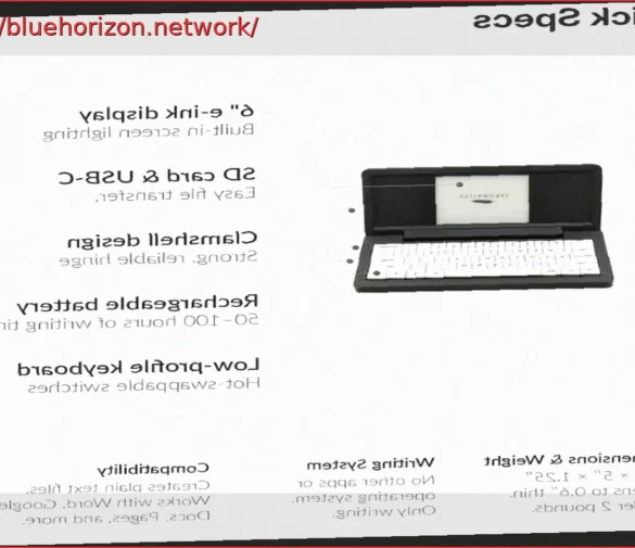 Zerowriter Fold: The Modern E-Ink Typewriter for Undistracted Writing