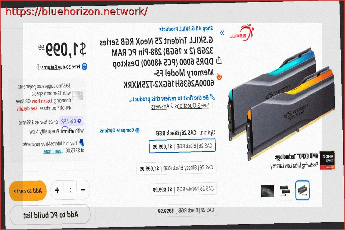 Preview AMD EXPO ULL RAM is up to 79% More Expensive Than Standard EXPO Kits