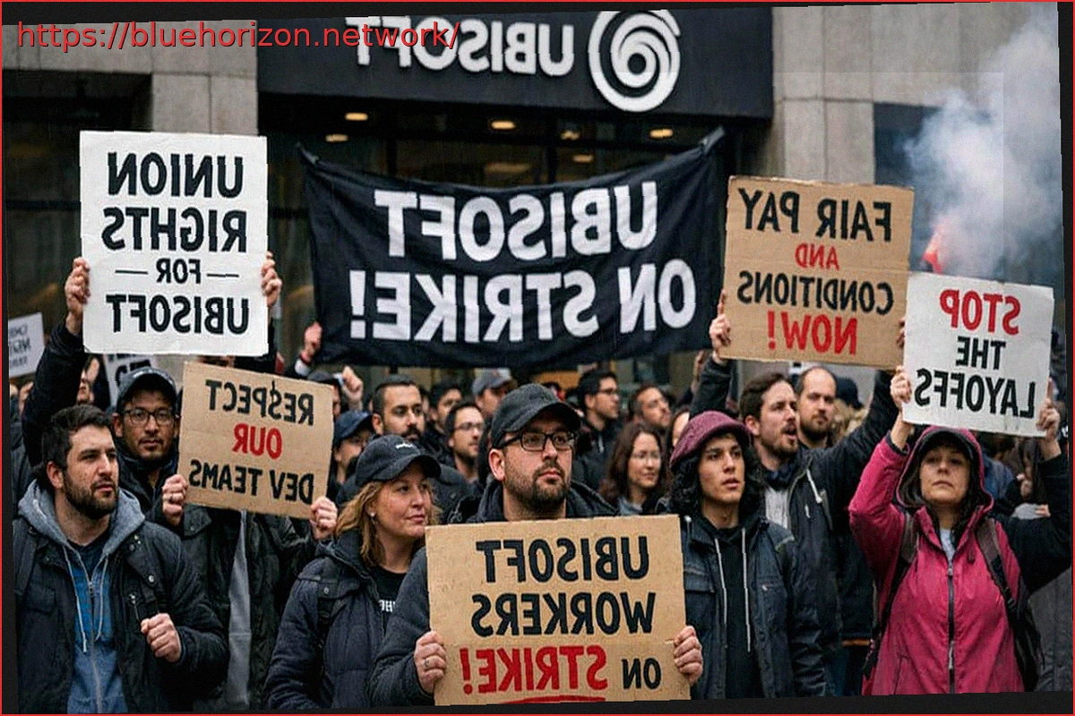 Preview Ubisoft Barcelona Employees Strike for Rights Amidst Company Cutbacks