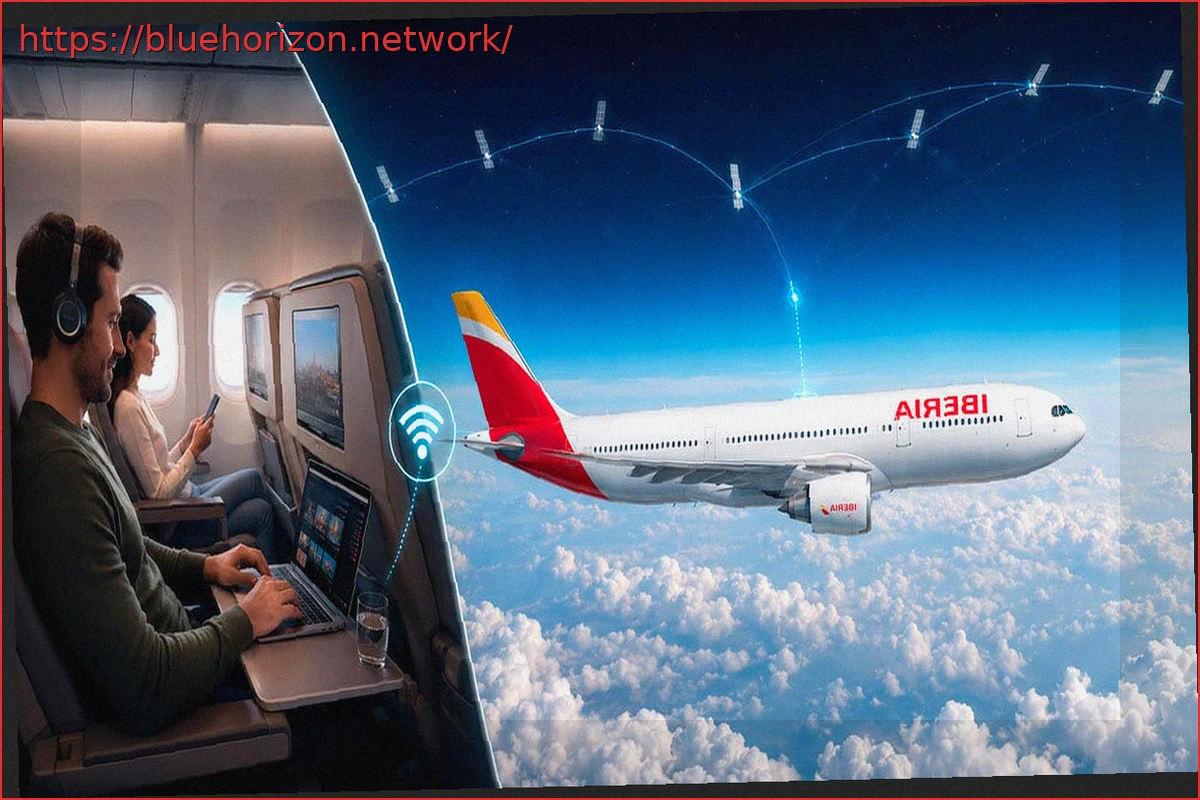 Preview Iberia estrena el WiFi gratuito de alta velocidad de Starlink: hasta 500 Mbps de descarga en pleno vuelo