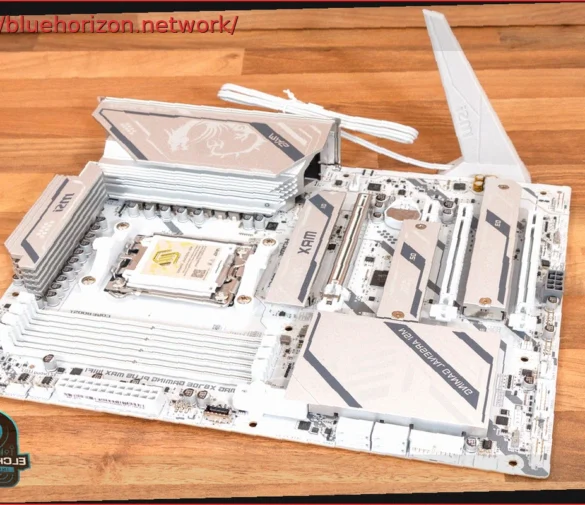 MSI MAG X870E GAMING PLUS MAX WIFI: placa base con diseño albino y un VRM de 14+2+1 fases
