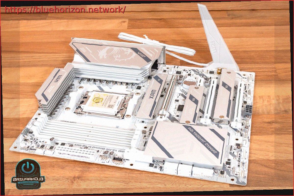 Preview MSI MAG X870E GAMING PLUS MAX WIFI: placa base con diseño albino y un VRM de 14+2+1 fases